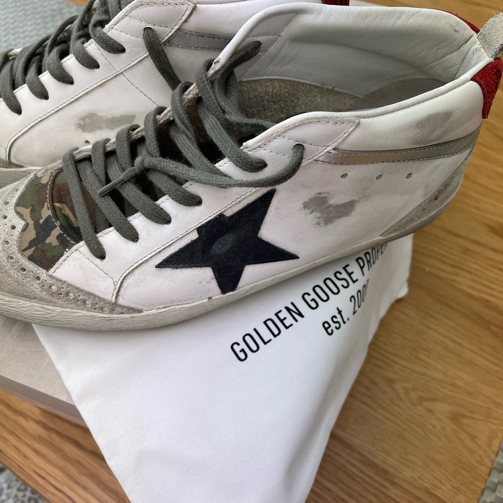 Golden Goose Mid Star sneakers combo toe